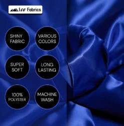 Silver Shiny Bridal Satin Fabric -Luxtex Store 07 2 18