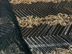 Nadia 4 Way Stretch Sequin Spandex Embroidered Fabric Sold By The Yard -Luxtex Store 12 f309eeda 7a4a 489f b0a7 291a25748f9a