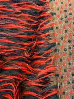 Red Brown Black 3 Tone Long Pile Design 60 Inches Wide Faux Fur Fake Fabric -Luxtex Store 19 e97da5d2 dd83 4fbd a21c 5fd9bb7586fa