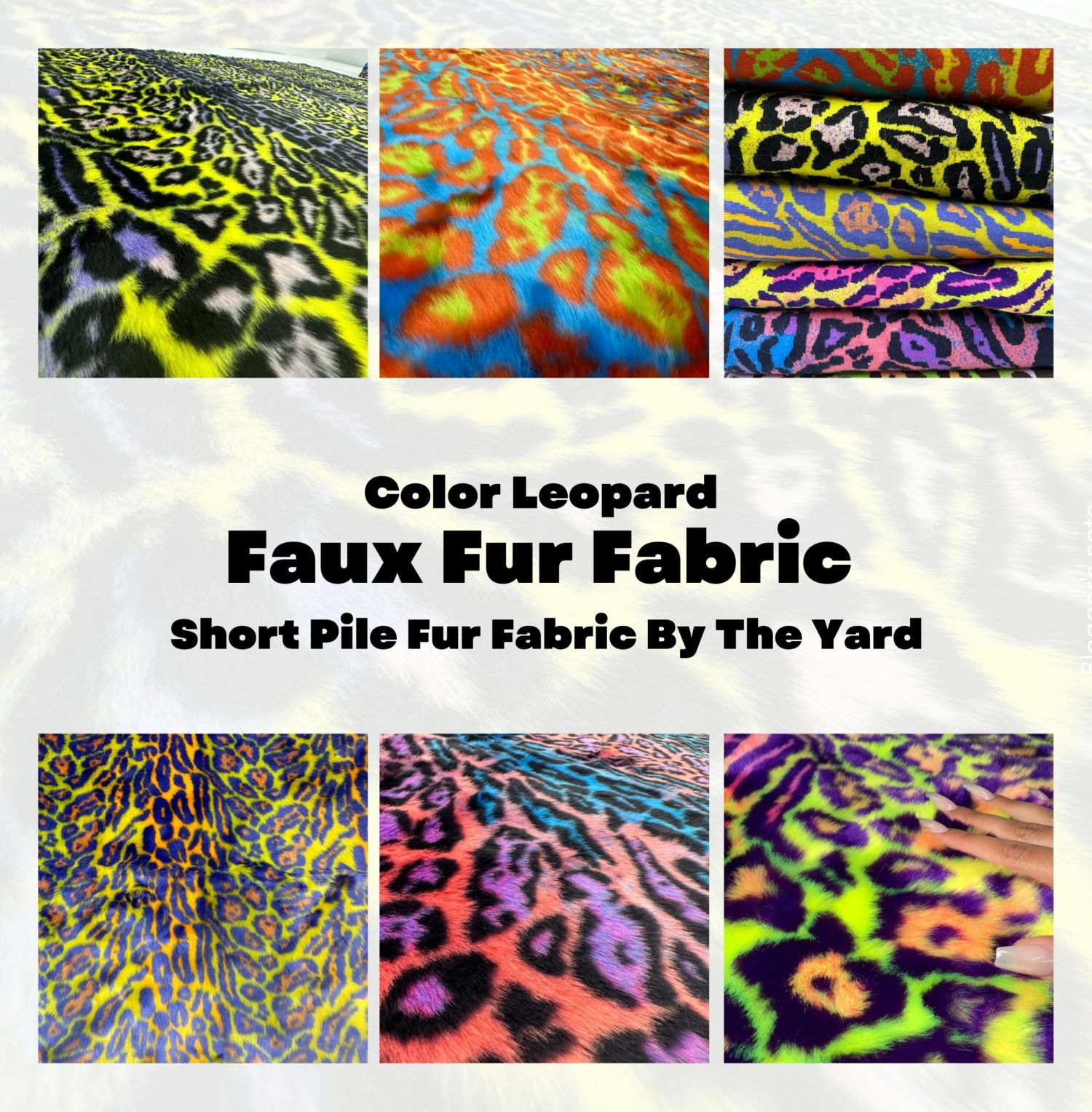 Green Leopard Short Pile Faux Fur Fabric By The Yard 11 Green Leopard Short Pile Faux Fur Fabric By The Yard - Image 9