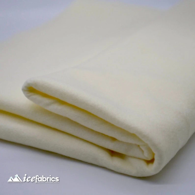 72" Wide 1.6 Mm Thick Acrylic Ivory Felt Fabric By The Yard 8 72" Wide 1.6 Mm Thick Acrylic Ivory Felt Fabric By The Yard - Image 6