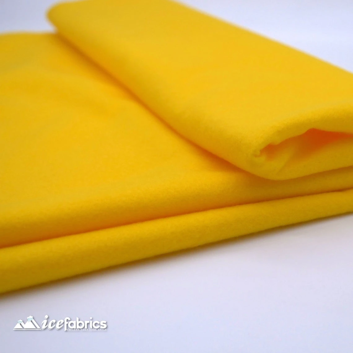 72" Wide 1.6 Mm Thick Acrylic Mango Yellow Felt Fabric By The Yard 5 72" Wide 1.6 Mm Thick Acrylic Mango Yellow Felt Fabric By The Yard - Image 3