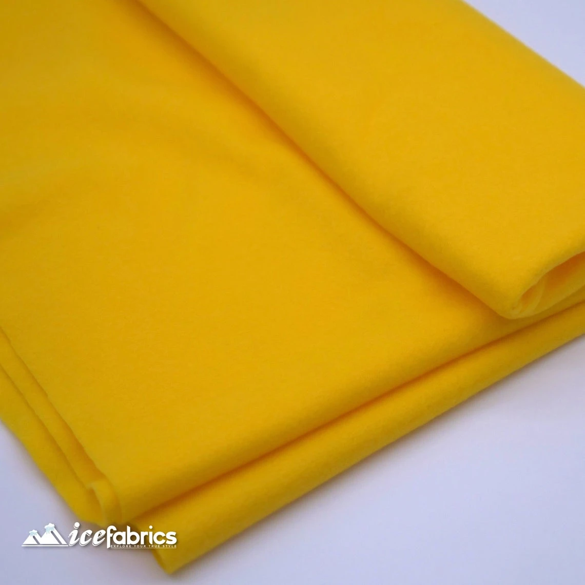 72" Wide 1.6 Mm Thick Acrylic Mango Yellow Felt Fabric By The Yard 4 72" Wide 1.6 Mm Thick Acrylic Mango Yellow Felt Fabric By The Yard - Image 2