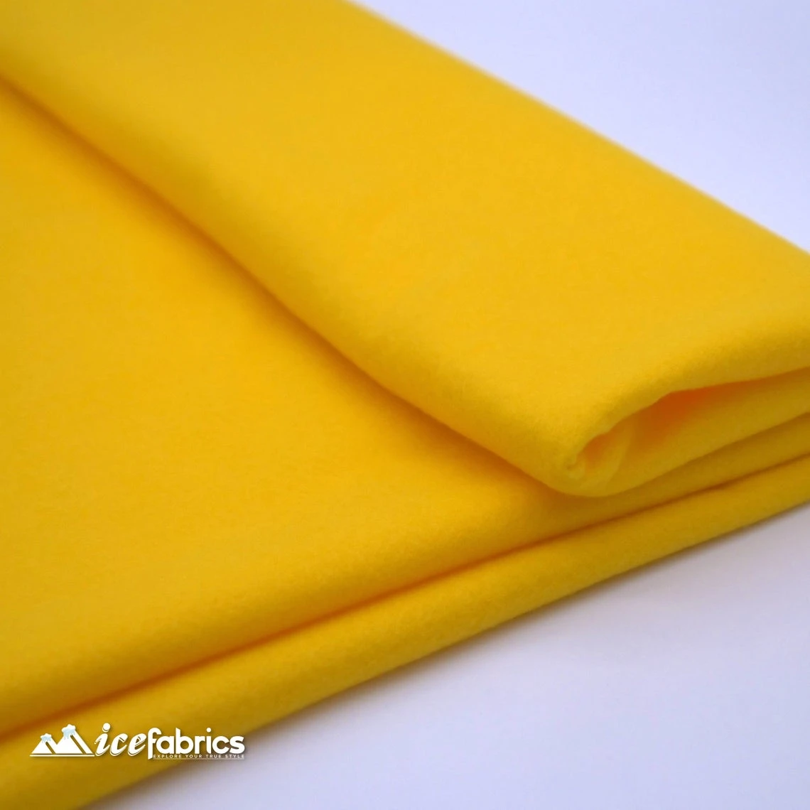 72" Wide 1.6 Mm Thick Acrylic Mango Yellow Felt Fabric By The Yard 6 72" Wide 1.6 Mm Thick Acrylic Mango Yellow Felt Fabric By The Yard - Image 4