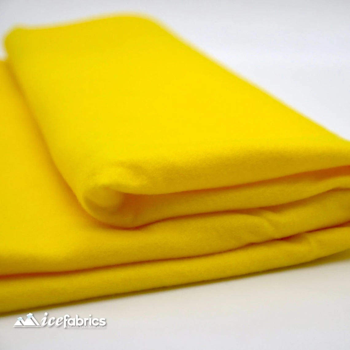 72" Wide 1.6 Mm Thick Acrylic Neon Yellow Felt Fabric By The Yard 5 72" Wide 1.6 Mm Thick Acrylic Neon Yellow Felt Fabric By The Yard - Image 3