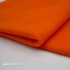 72" Wide 1.6 Mm Thick Acrylic Orange Felt Fabric By The Yard