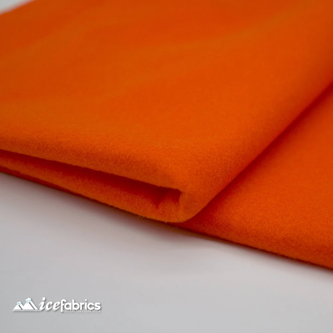 72" Wide 1.6 Mm Thick Acrylic Orange Felt Fabric By The Yard 5 72" Wide 1.6 Mm Thick Acrylic Orange Felt Fabric By The Yard - Image 3
