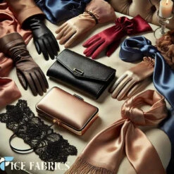 Black Luxury Silk Stretch Satin Fabric -Luxtex Store Accesories 1