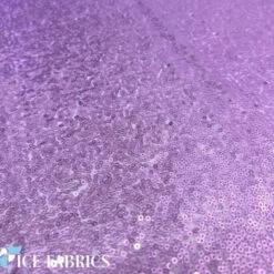 Luxurious Mesh Glitz Sequin Fabric By The Roll (20 Yards) Fabric Wholesale -Luxtex Store AllOverLilacMeshGlitzMiniSequinsFabric2 1