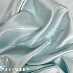 Reflective Liquid Crystal Silky Satin Fabric -Luxtex Store AquaReflectiveLiquidThickSilkySatinCrystal3 1