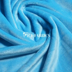 Turquoise Minky Solid 3mm Pile Blanket Fabric