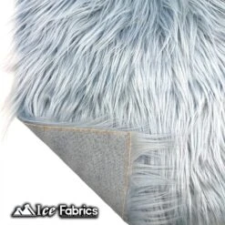 IceFabrics Square Shaggy Long Pile Faux Fur Fabric -Luxtex Store BabyBlueIceFabricsSquareShaggyLongPileFauxFurFabric 3