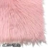 Baby Pink IceFabrics Square Shaggy Long Pile Faux Fur Fabric