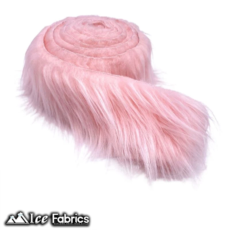 Shaggy Mohair Strips Ribbon Faux Fur Fabric Pre Cut Roll 8 Shaggy Mohair Strips Ribbon Faux Fur Fabric Pre Cut Roll - Image 6
