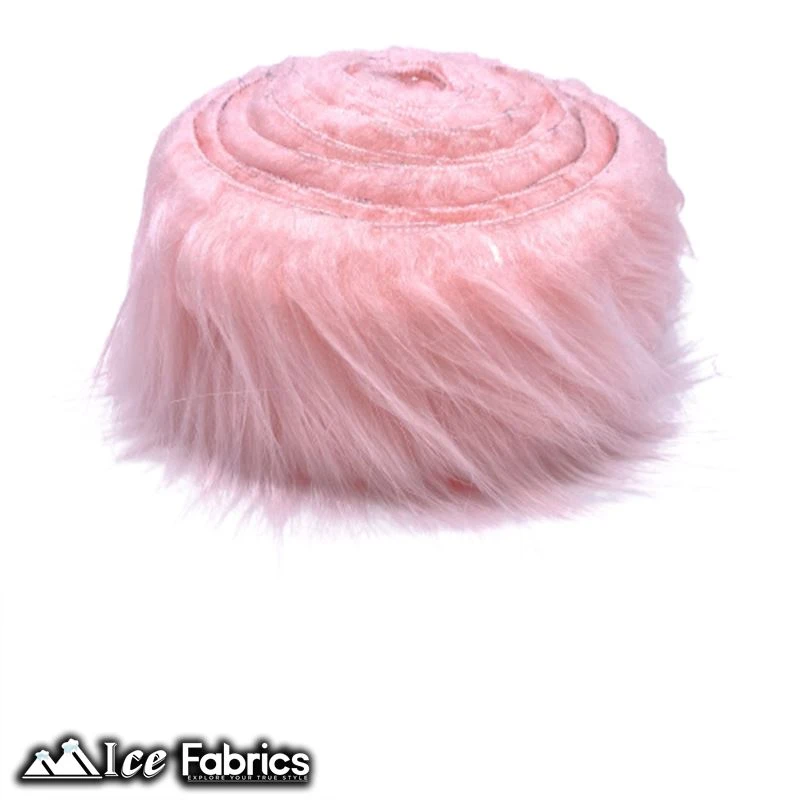 Shaggy Mohair Strips Ribbon Faux Fur Fabric Pre Cut Roll 9 Shaggy Mohair Strips Ribbon Faux Fur Fabric Pre Cut Roll - Image 7