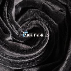 Black Ultra Soft 3mm Minky Fabric Faux Fur