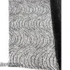 Wavy Beaded Embroidered Sequin Fabric On Mesh Fabric -Luxtex Store Black Wavy Beaded Embroidered Sequin Fabric on Mesh Fabric