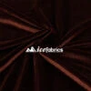 Brown Poly Spandex 4 Way Stretch Velvet Fabric/ Super Soft
