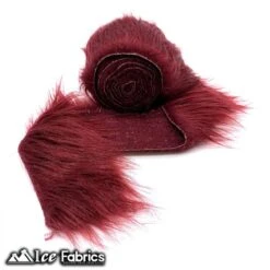 Burgundy Shaggy Mohair Strips Ribbon Faux Fur Fabric Pre Cut Roll -Luxtex Store BurgundyShaggyMohairStripsRibbonFauxFurFabricPreCutRoll 2 a36d24c0 f084 4915 9570 4264c124d18b