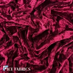Burgundy Stretch Crushed Velvet Upholstery Fabric -Luxtex Store BurgundyStretchCrushedVelvetFabric2 ff375b63 fd2a 4829 b61a 87f5148becee 2