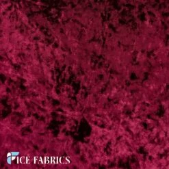 Burgundy Stretch Crushed Velvet Fabric -Luxtex Store BurgundyStretchCrushedVelvetFabric3