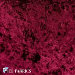 Stretch Crushed Velvet Fabric -Luxtex Store BurgundyStretchCrushedVelvetFabric3 68207a83 4cf3 4eb1 b85b af052700e301