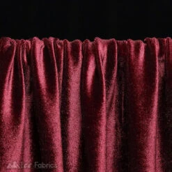 Burgundy Stretch Velvet Fabric Soft And Smooth -Luxtex Store Burgundy Ice Fabrics Stretch Velvet Fabric Soft and Smooth 6