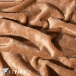 Solid Minky Fabric By The Yard -Luxtex Store CamelSmoothSolidMinkyFabric1 3 5