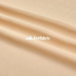 Mia Poly Chiffon Fabric / 60" Wide Soft Sheer Chiffon Fabric -Luxtex Store Champagne 3 1