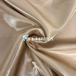 Reflective Liquid Crystal Silky Satin Fabric -Luxtex Store ChampagneReflectiveLiquidThickSilkySatinCrystal1