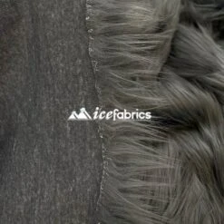 Charcoal Shaggy Mohair Long Pile Faux Fur Fabric By The Yard -Luxtex Store Charcoal2 ee2f1fa0 961d 4fc9 9f6c 3c8171a8b58a
