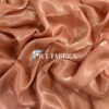Coral Crystal Reflective Liquid Chiffon Fabric