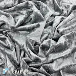 Stretch Crushed Velvet Fabric -Luxtex Store DarkGrayStretchCrushedVelvetFabric2 1dd6a705 cce2 4d6c 9ac1 e395a5d50272