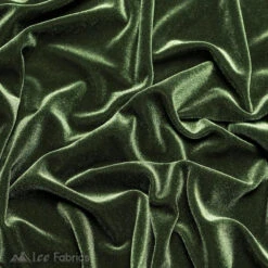 Dark Olive Green Soft And Smooth Stretch Velvet Upholstery Fabric 14 Dark Olive Green Soft And Smooth Stretch Velvet Upholstery Fabric -Luxtex Store Dark Olive Green Ice Fabrics Stretch Velvet Fabric Soft and Smooth 3 9901b587 1139 4a73 b3c4 b3e07daa03f2