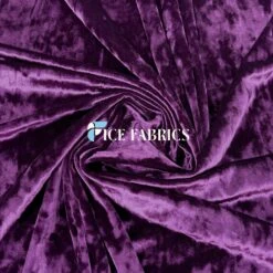 Stretch Crushed Velvet Fabric -Luxtex Store EggPlantStretchCrushedVelvetFabric1 40f70866 3a92 4963 a012 07ac1a1b81cc