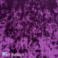 Egg Plant Stretch Crushed Velvet Fabric -Luxtex Store EggPlantStretchCrushedVelvetFabric3