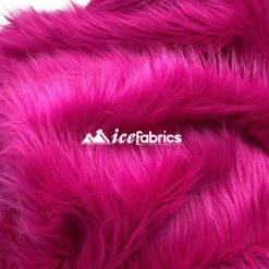 Fuchsia Shaggy Mohair Long Pile Faux Fur Upholstery Fabric -Luxtex Store Fuchsia4 08c91fb1 f5de 4f69 b8c4 11e9a7ccda4b 1