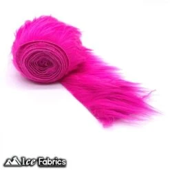 Fuchsia Shaggy Mohair Strips Ribbon Faux Fur Fabric Pre Cut Roll -Luxtex Store FuchsiaShaggyMohairStripsRibbonFauxFurFabricPreCutRoll 2 4165bcdc 6353 44e9 96c1 6dec237df438