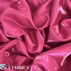 Hot Pink Reflective Liquid Crystal Silky Satin Fabric -Luxtex Store HotPinkReflectiveLiquidThickSilkySatinCrystal3