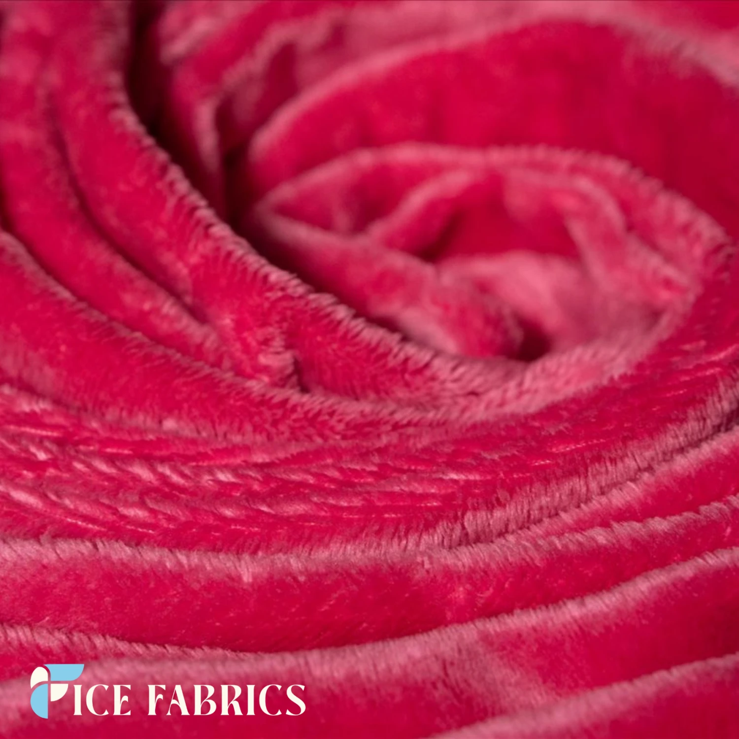 Hot Pink Rich Solid Minky Fabric By The Roll ( 20 Yards ) Wholesale Fabric 4 Hot Pink Rich Solid Minky Fabric By The Roll ( 20 Yards ) Wholesale Fabric - Image 2
