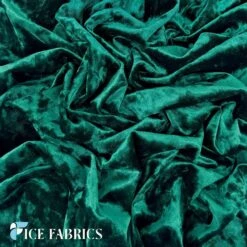 Hunter Green Stretch Crushed Velvet Upholstery Fabric -Luxtex Store HunterGreenStretchCrushedVelvetFabric2 3dde1f1f 9dbd 4c4f 8806 ef6694a06f3f