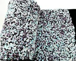 Luxury Stretch Velvet Sequin Fabric All Over Full Sequin 37 Luxury Stretch Velvet Sequin Fabric All Over Full Sequin -Luxtex Store IridescentWhiteBlueonBlackVelvetLuxuryStretchVelvetSequinFabricallOverFullSequin513