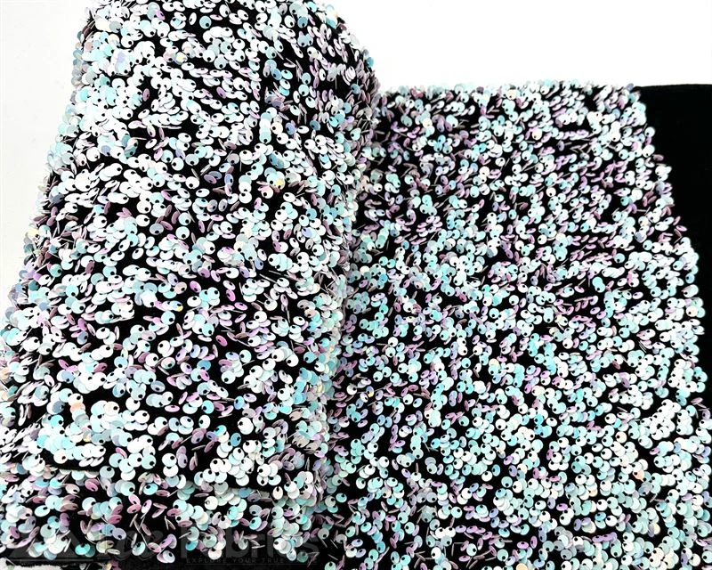 Luxury Stretch Velvet Sequin Fabric All Over Full Sequin 18 Luxury Stretch Velvet Sequin Fabric All Over Full Sequin - Image 16