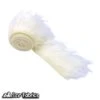 Ivory Shaggy Mohair Strips Ribbon Faux Fur Fabric Pre Cut Roll