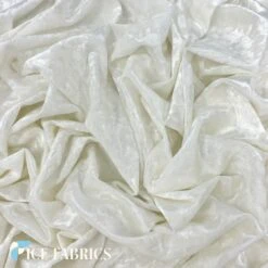 Ivory Stretch Crushed Velvet Upholstery Fabric -Luxtex Store IvoryStretchCrushedVelvetFabric2 a7a373d7 000a 4489 b6d6 b6430994b21e