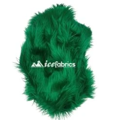 Kelly Green Shaggy Mohair Long Pile Faux Fur Upholstery Fabric -Luxtex Store KellyGreenFauxFurFabric