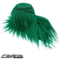 Kelly Green Shaggy Mohair Strips Ribbon Faux Fur Fabric Pre Cut Roll -Luxtex Store KellyGreenShaggyMohairStripsRibbonFauxFurFabricPreCutRoll 4