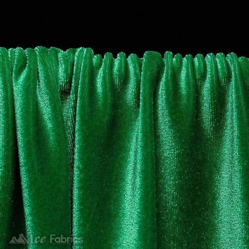 Kelly Green Stretch Velvet Fabric Soft And Smooth 8 Kelly Green Stretch Velvet Fabric Soft And Smooth - Image 6