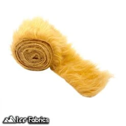 Latte Shaggy Mohair Strips Ribbon Faux Fur Fabric Pre Cut Roll -Luxtex Store LatteShaggyMohairStripsRibbonFauxFurFabricPreCutRoll 2