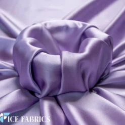 Luxury Silk Stretch Satin Fabric -Luxtex Store LavenderLuxurySilkStretchSatinFabricThickSatin2